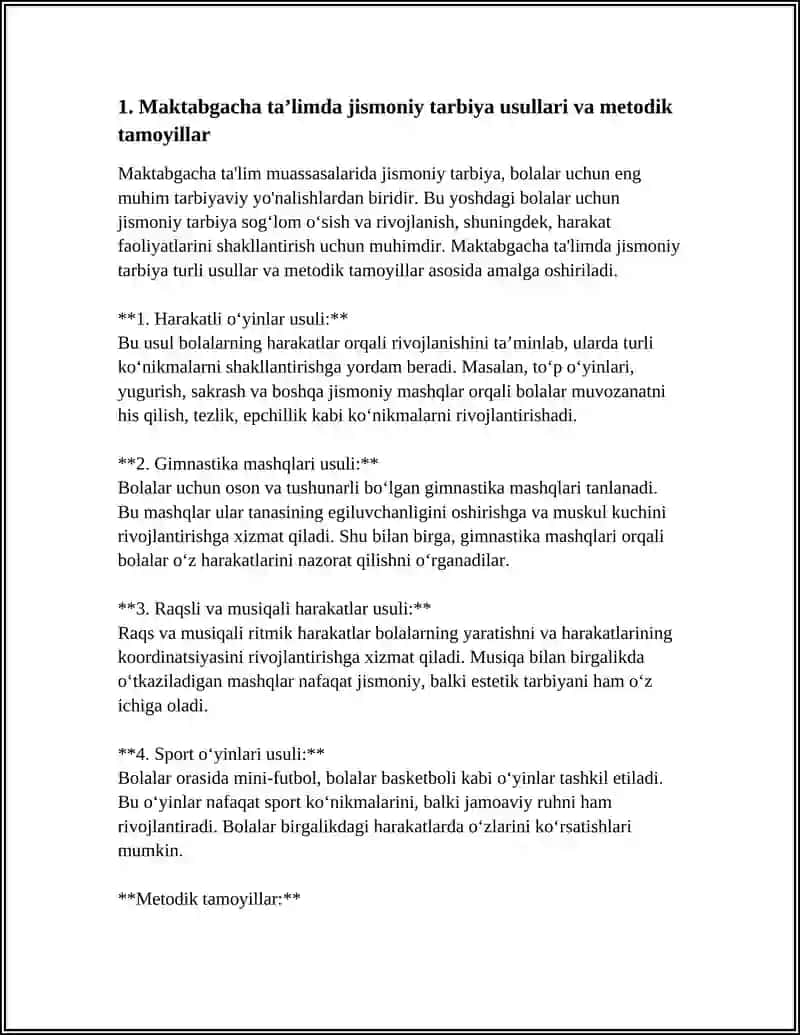 MAKTABGACHA TAʼLIM TASHKILOTIDA JISMONIY TARBIYA BERISH USULLARI 4