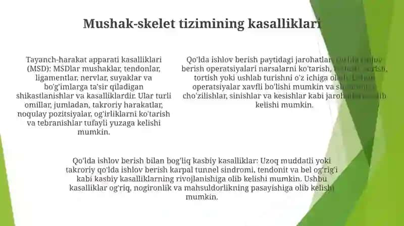Ishlab Chiqarishda Faoliyat Jarayoni Vaqtida Yuzaga Keladigan Jarohatlanishlar Va Kasb Kasalliklari 4
