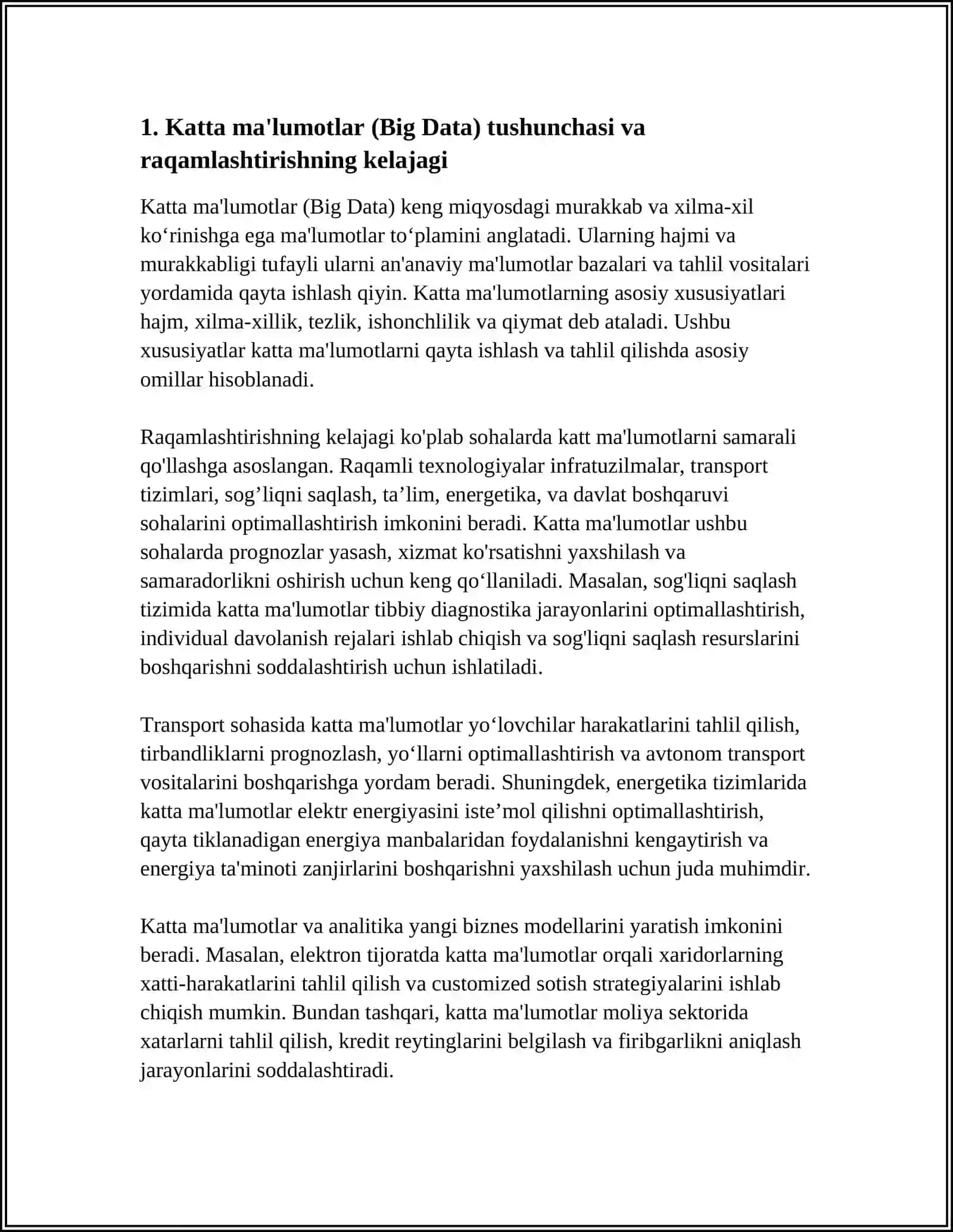 KELAJAK TEXNOLOGIVALARI VA RAGAMLASHTIRISH OGIBATLARI 4