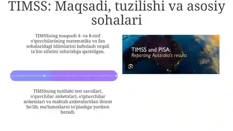 Xalqaro baholash dasturlari: TIMSS va PISAga kirish 4