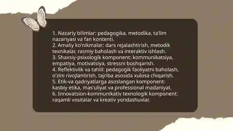 Pedagogik mahoratning nazariy asoslari va fanlar tizimidagi oʻrni 4