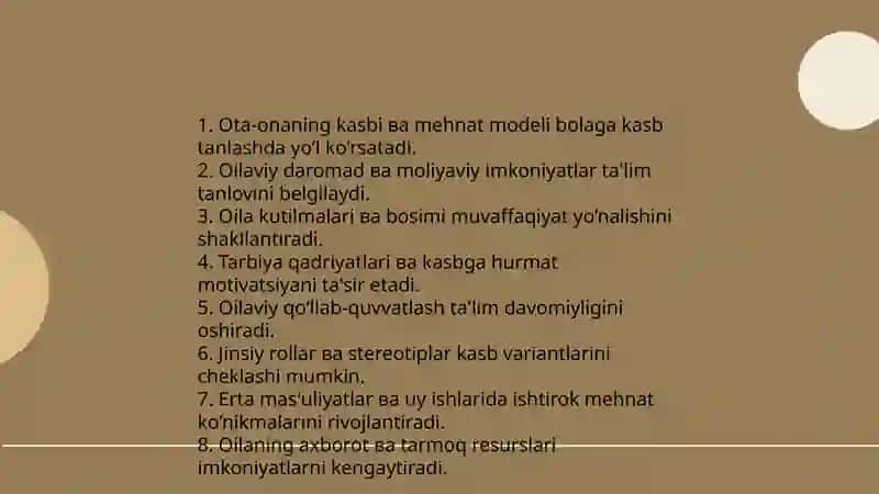 Kasb tanlashga tasir etuvchi asosiy omillar 4