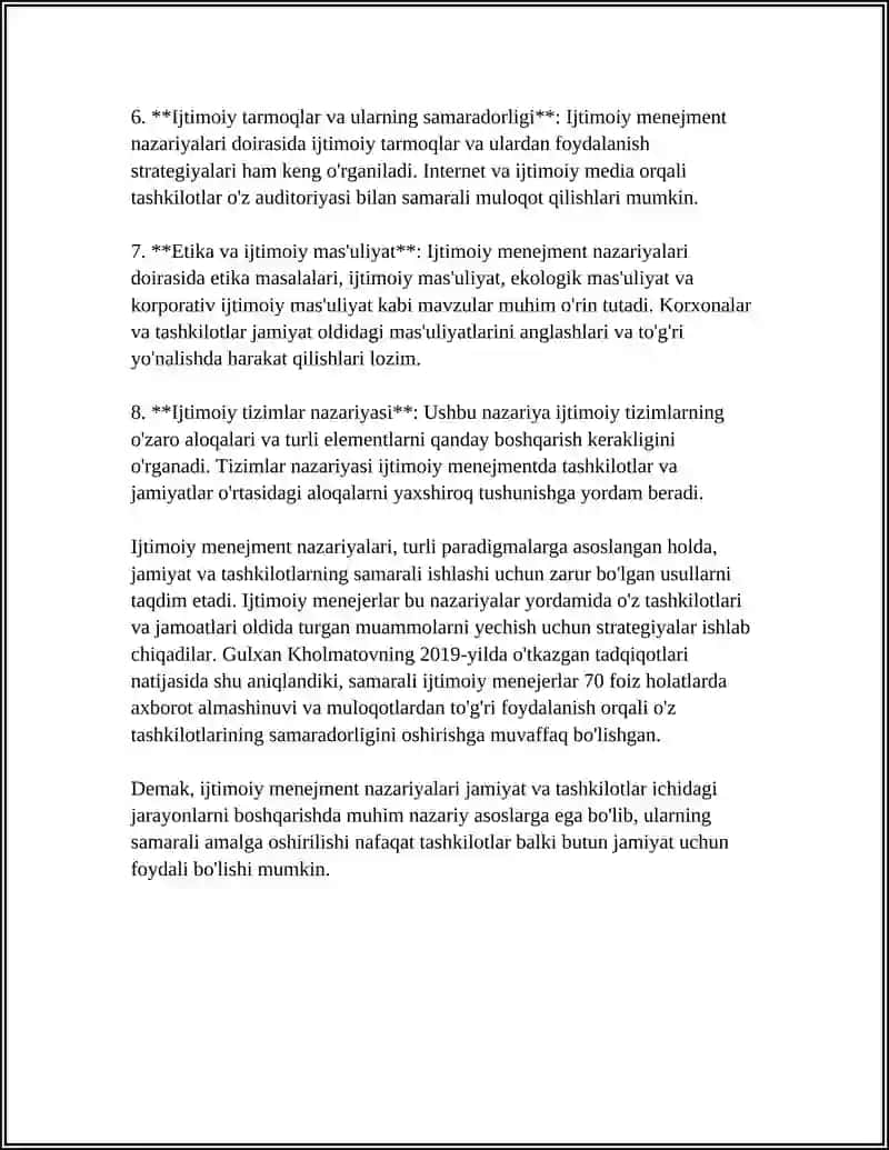IJTIMOIY MENEJMENTNING QONUNLARI VA TAMOYILLARI 4