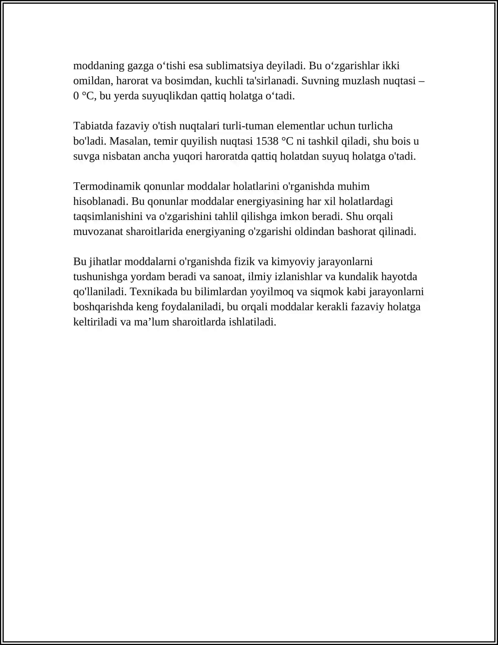 KIMYO FANIDAN EKSPRIMENTLAR O'TKAZISH METODIKASI 4