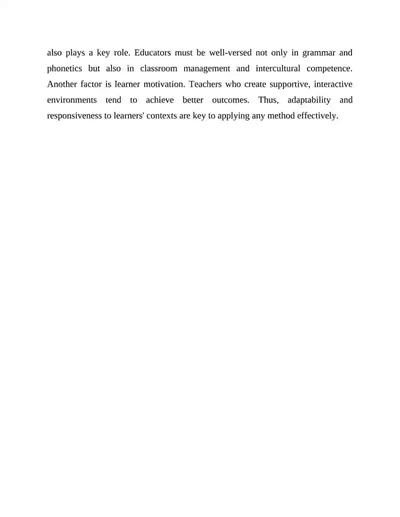 Effective Methods for Teaching English as a Foreign Language 4