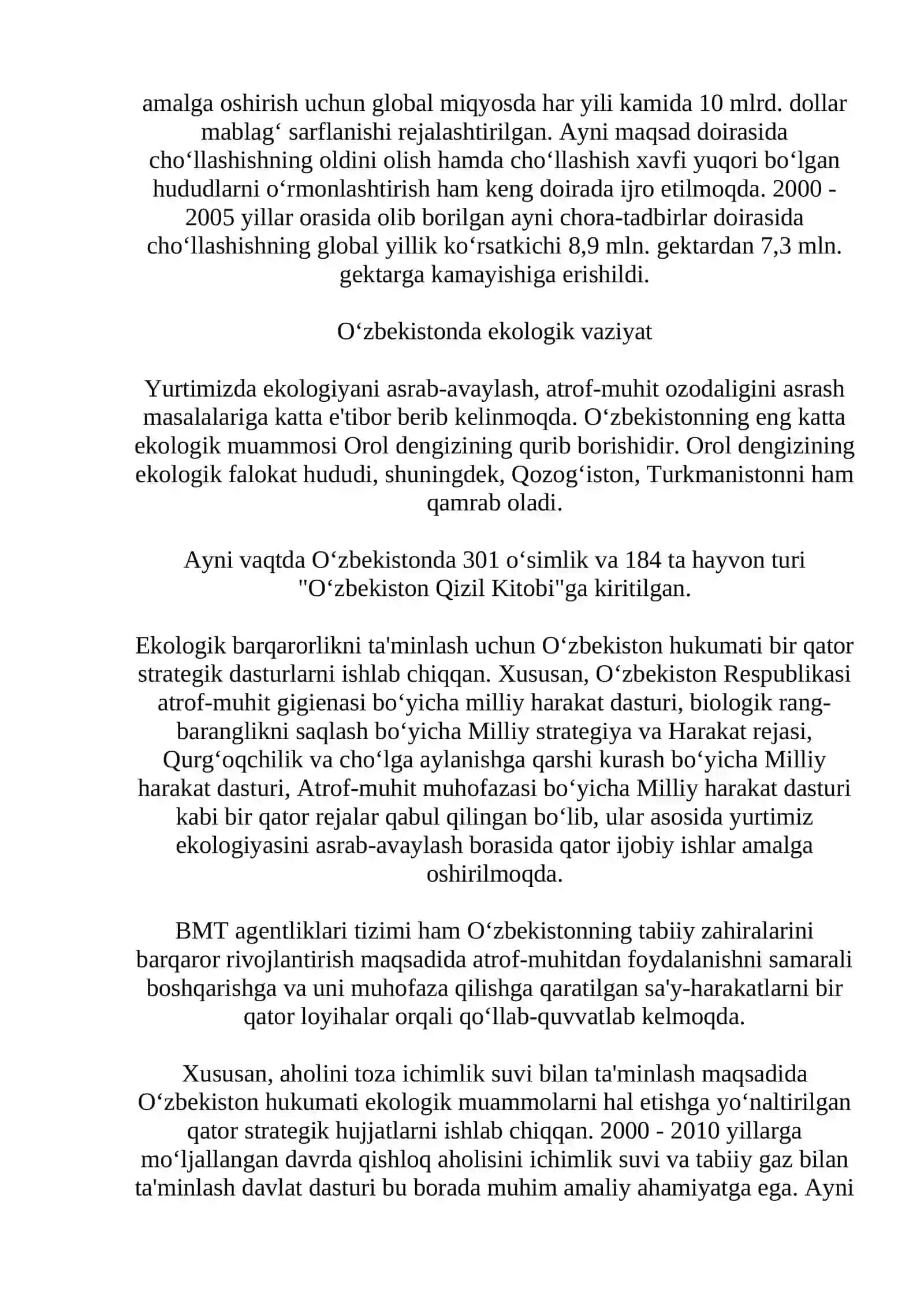 Ekologik Inqirozning Oqibatlari 4