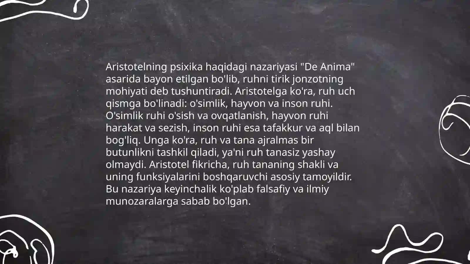 Aristotelning psixologiya faniga doir qarashlari 4