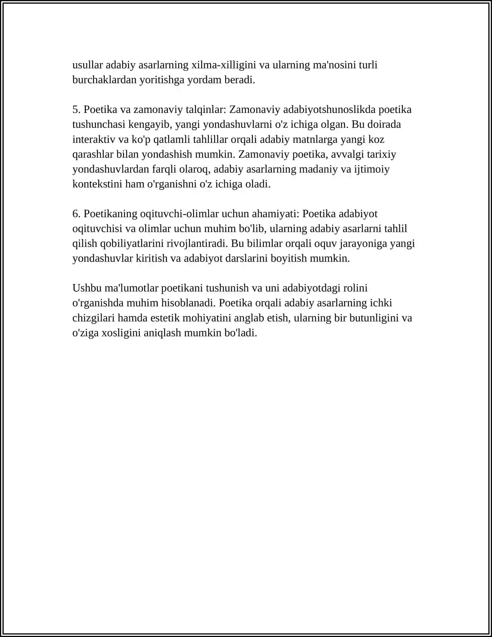 ARISTOTELNING "POETIKA" ASARINI OʻRGANISH 4
