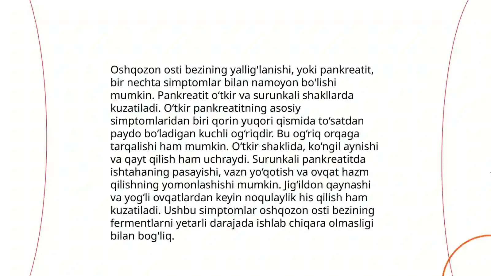 Oshqozon osti bezining yallig’lanishi 4