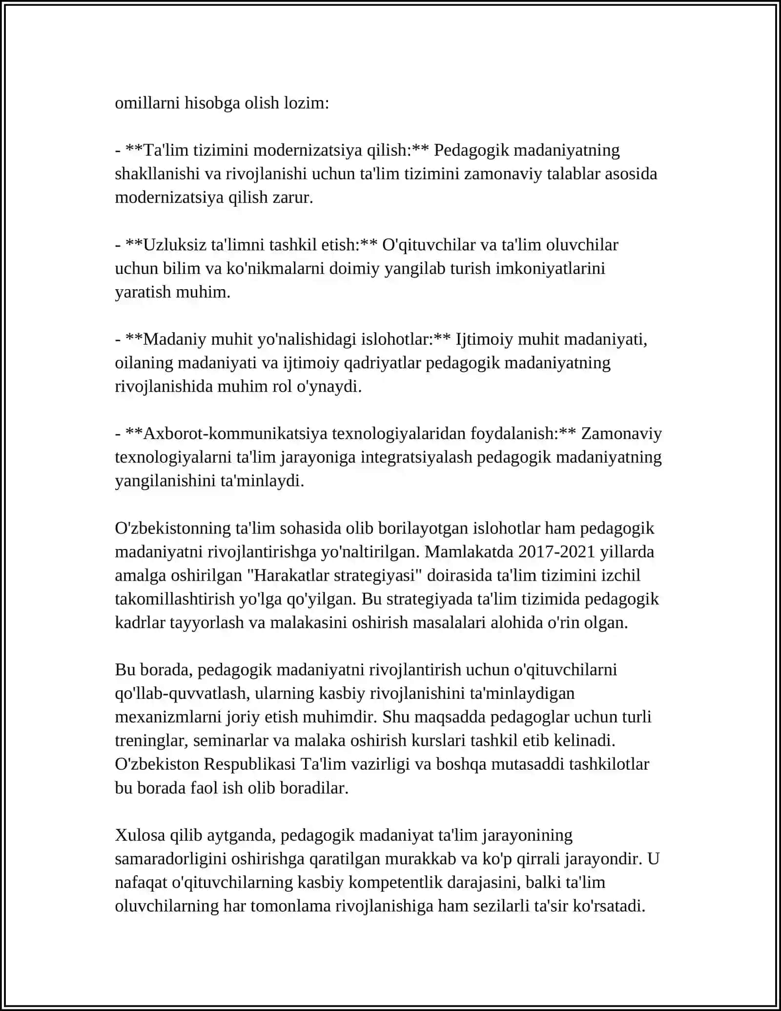 PEDAGOGIK MADANIYATNING TUZULISHI 4