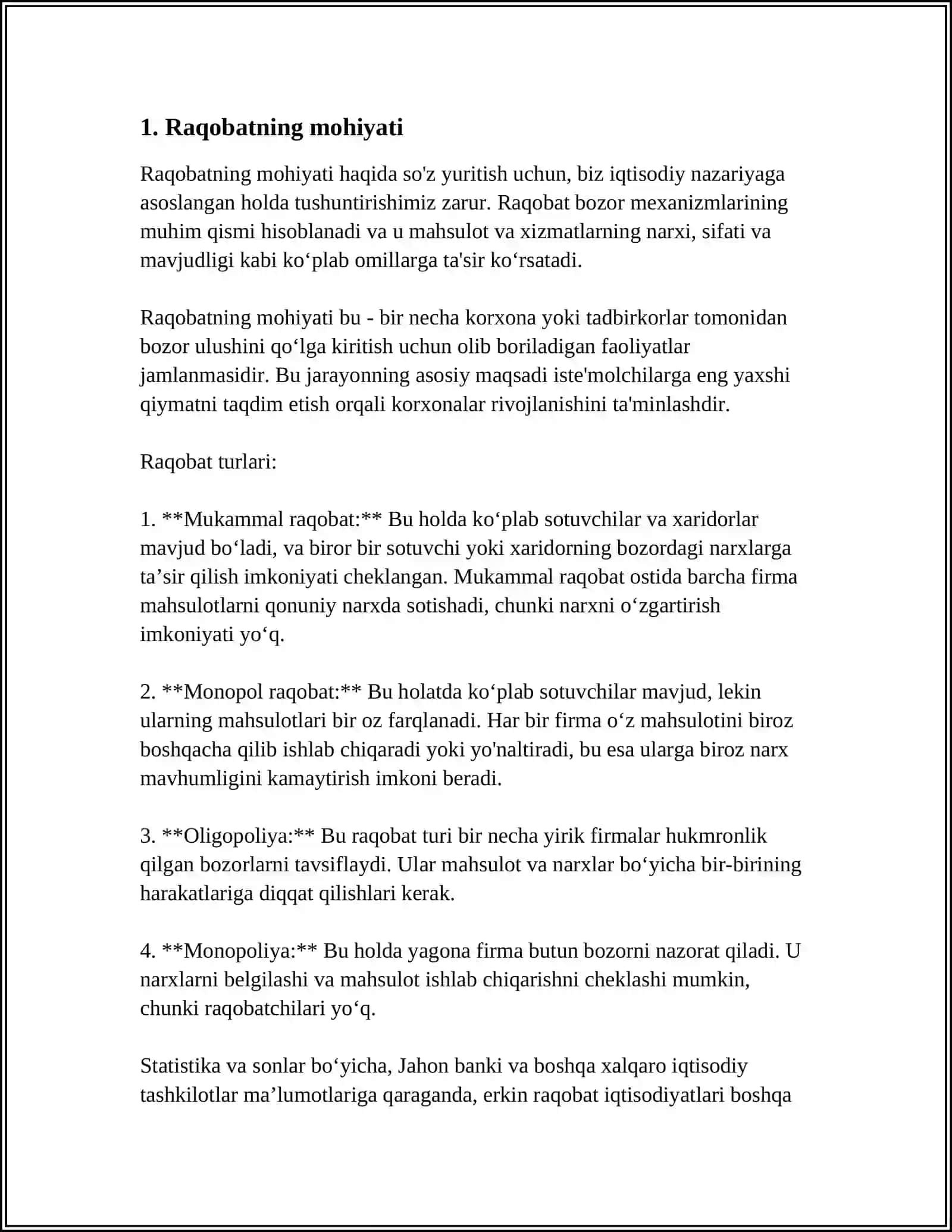 RAQOBATNING MOHIYATI,MAQSADI, TURLARI VA SHAKLLARI 4