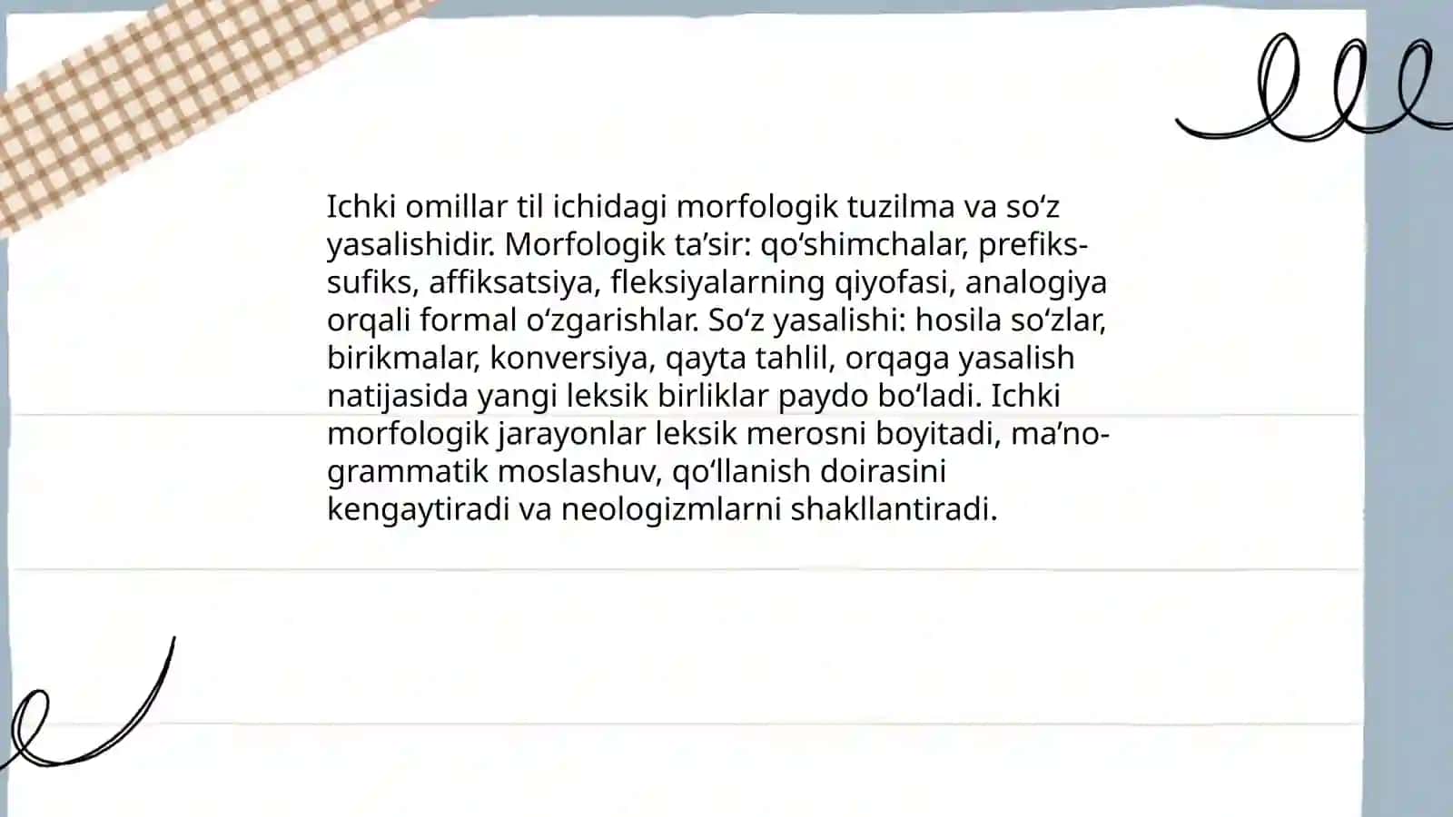 Tilning leksik taraqqiyotida ichki va tashqi omillar 4