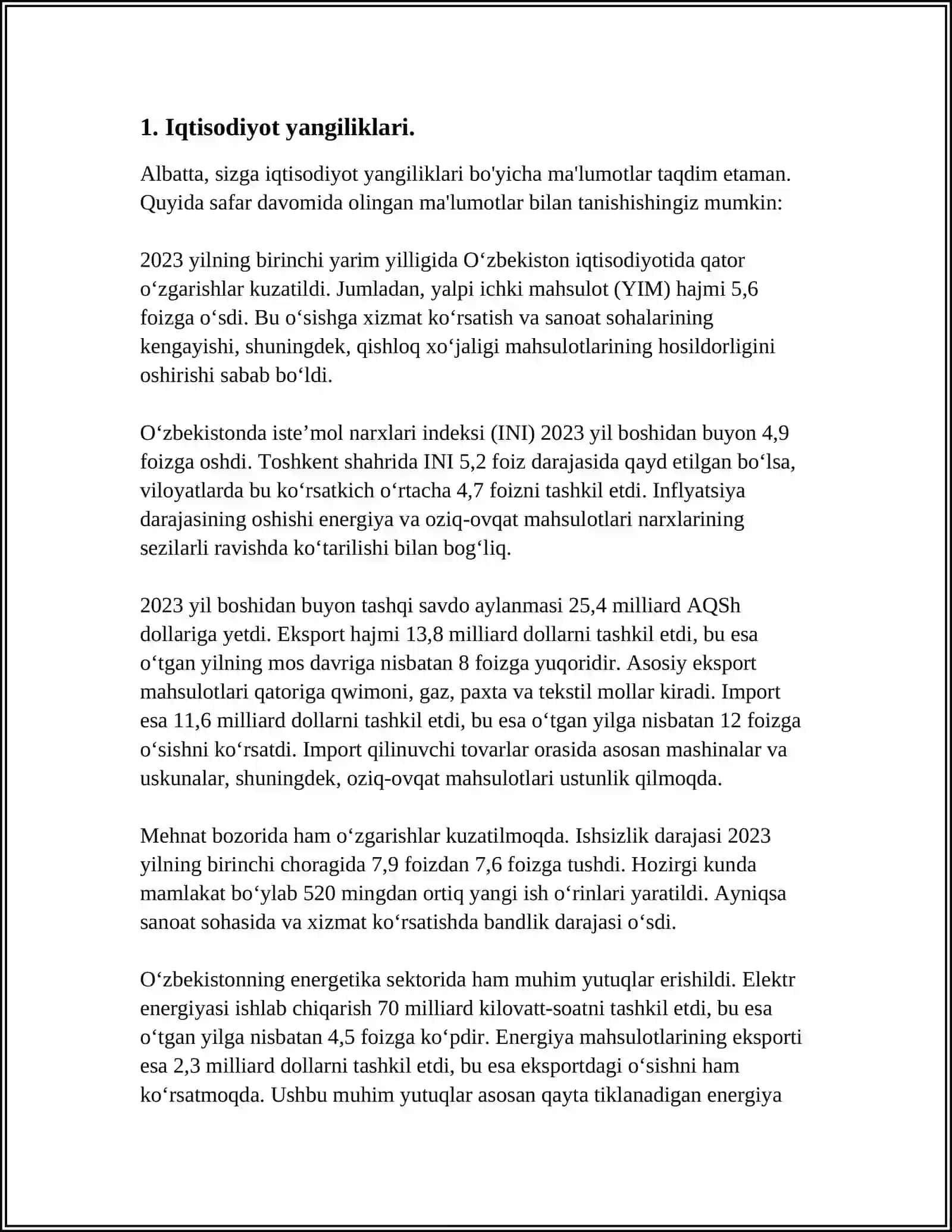 BOSMA NASHR:"THE TIMES","NEV TIMES","BLOOMBERG","SABAH" LAR (MATN VA MAZMUN-MAQSADI)NI TAHLIL QILING 4