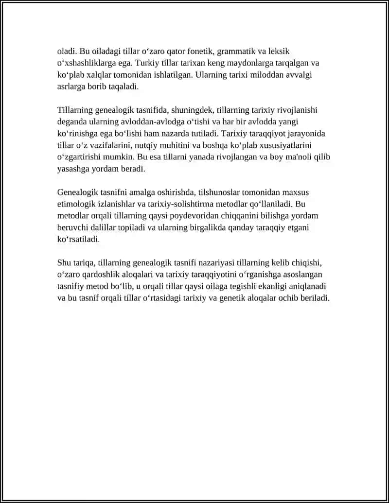 Tillarning Genalogik Tasnifi 4