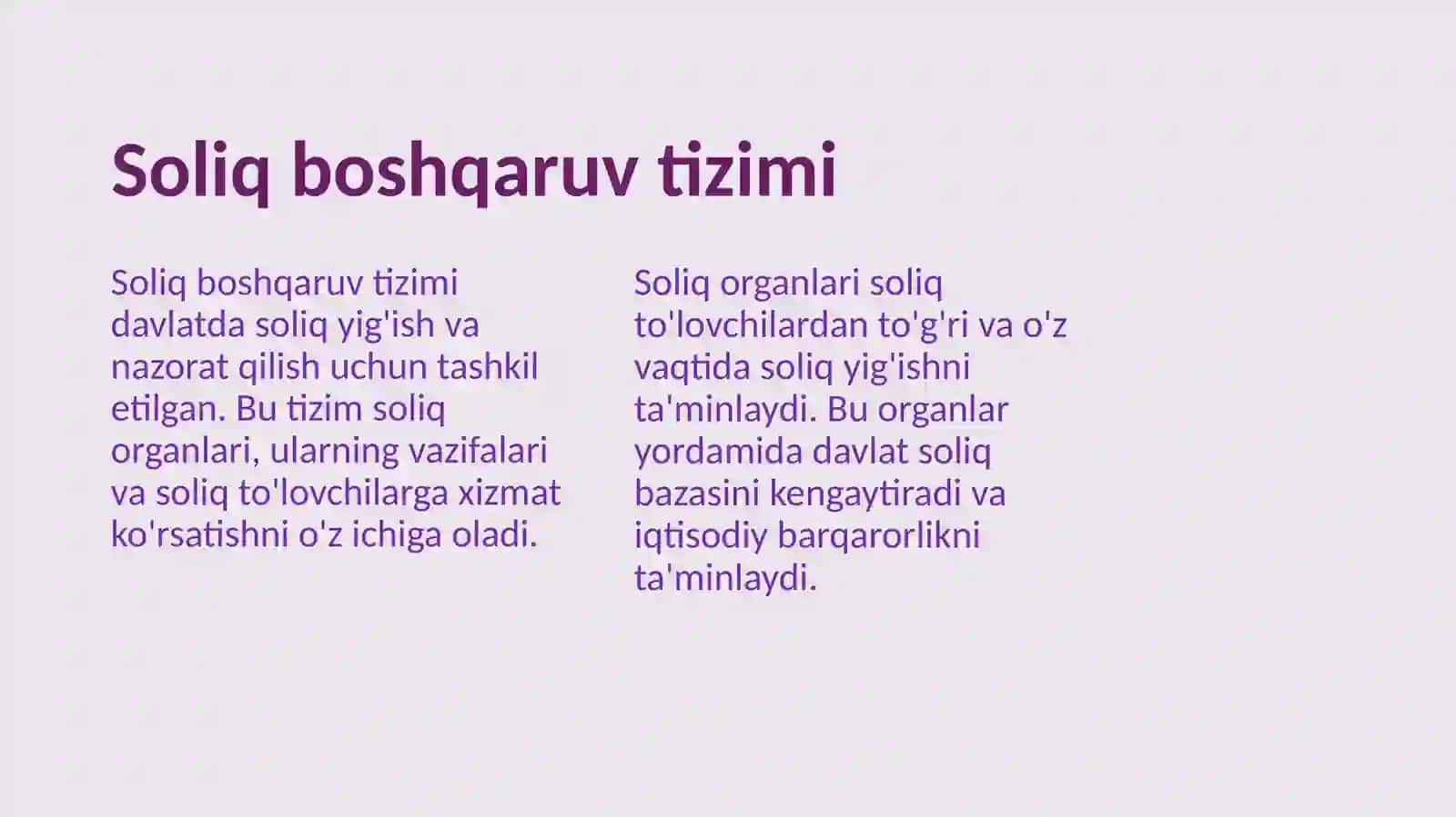 Soliqlar va ularni undirish mexanizmi 4