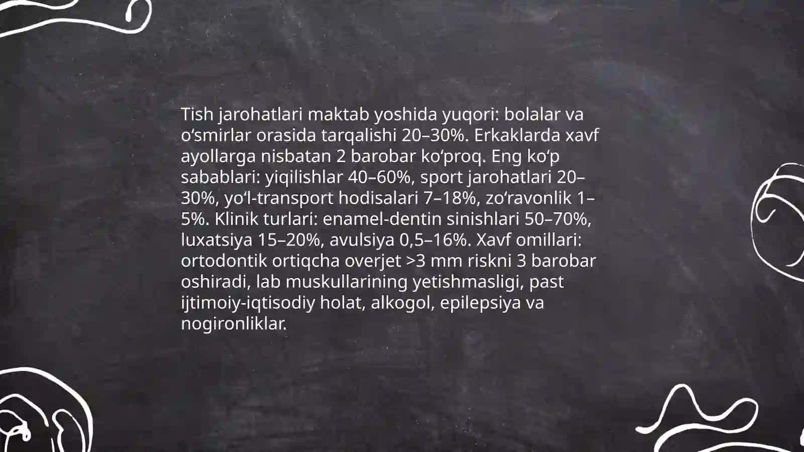 Tish jarohati.Klinikasi.Tashxislash.Stomatolog taktikasi 4
