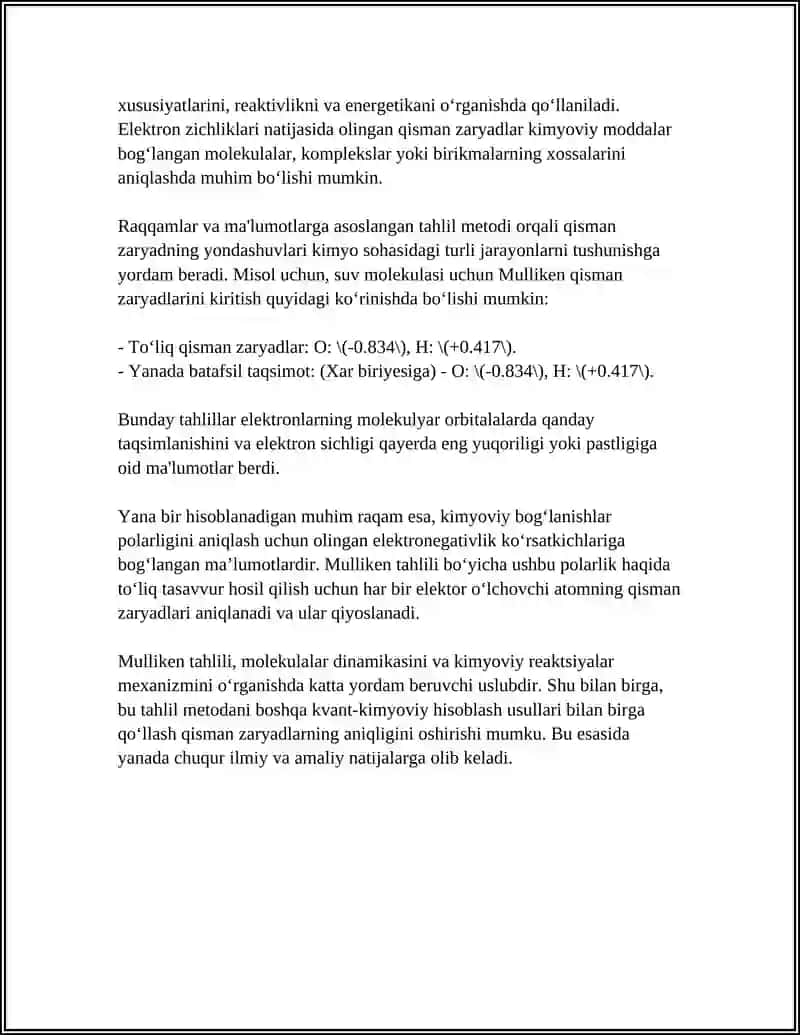 ZARYAD TAQSIMOTI ANALIZ USULLARI 4