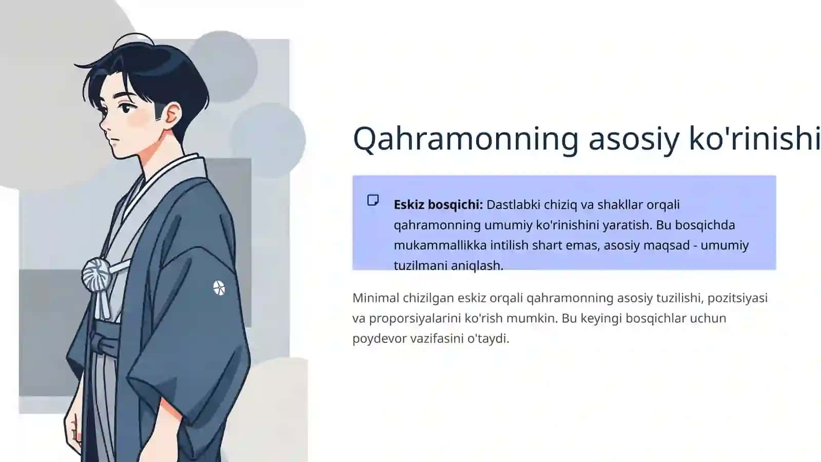 Mening sevimli qahramonim tasvirini chizish 4