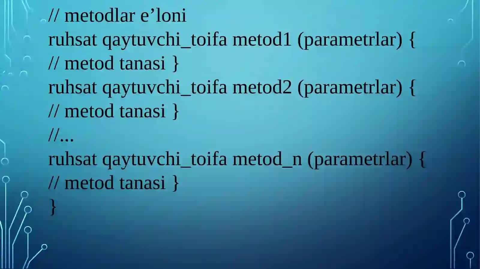 Sinflar va obyektlar 4