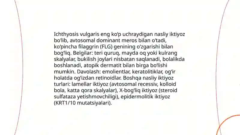 Terining (dermatozlar) nasliy kasalliklari, Qandsiz diabet kasalligi 4