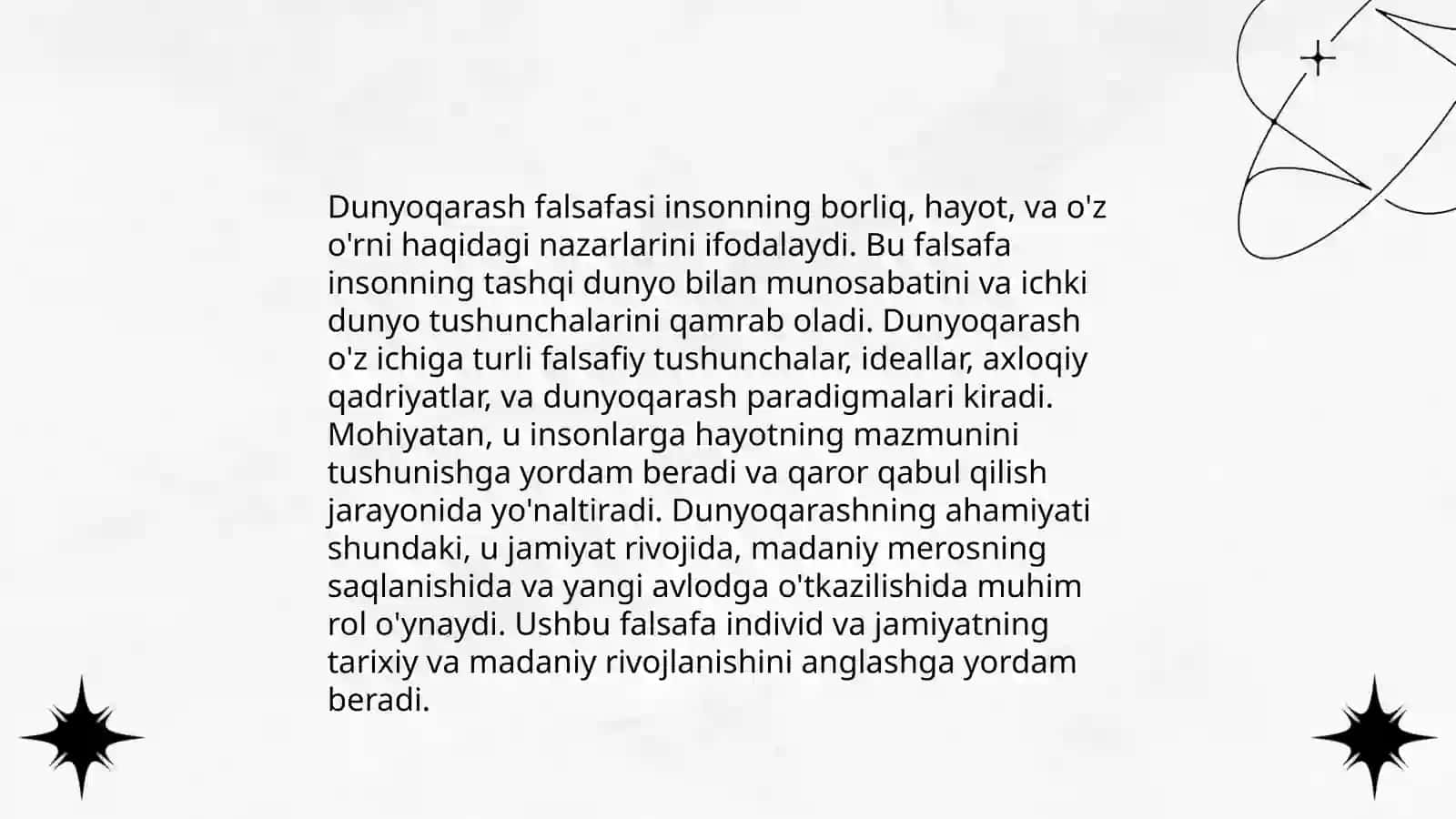 Dunyoqarash mohiyati, tuzilishi va asosiy funksiyalari 4