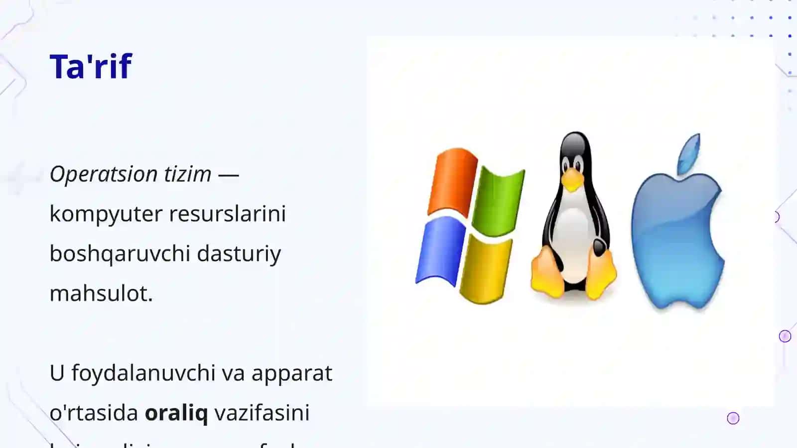 Operatsion tizimlar 4
