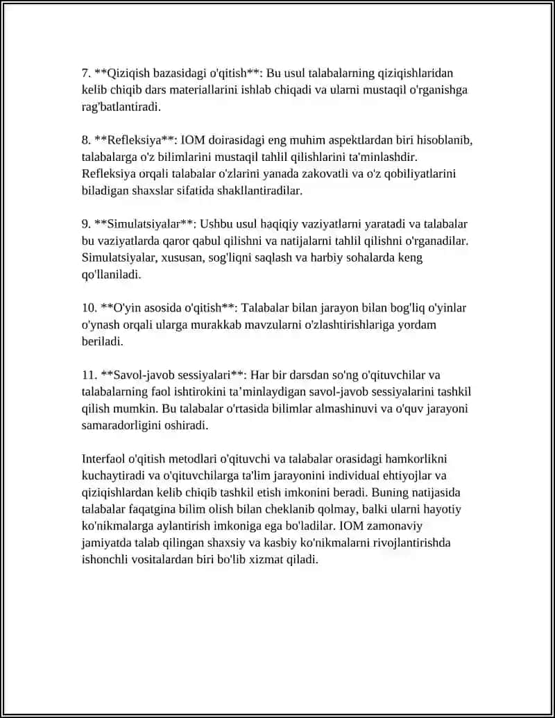 PEDAGOGIKA TA'LIM OLISHNING ZAMONAVIY USULLARI 4