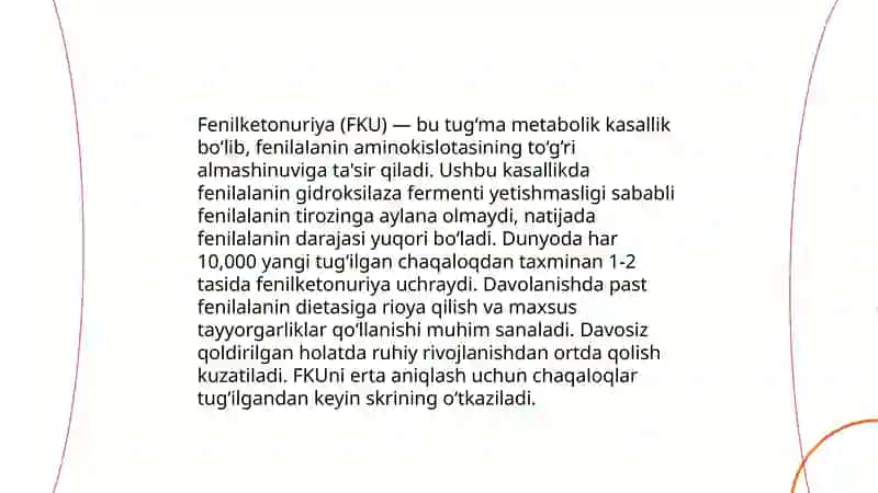 Gen kasalliklarining aminokislotalar bilan bogʻliqligi 4