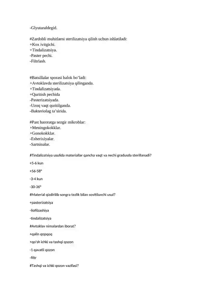 Yuqori temperaturadan foydalaniladigan sterilizatsiya usullari 4