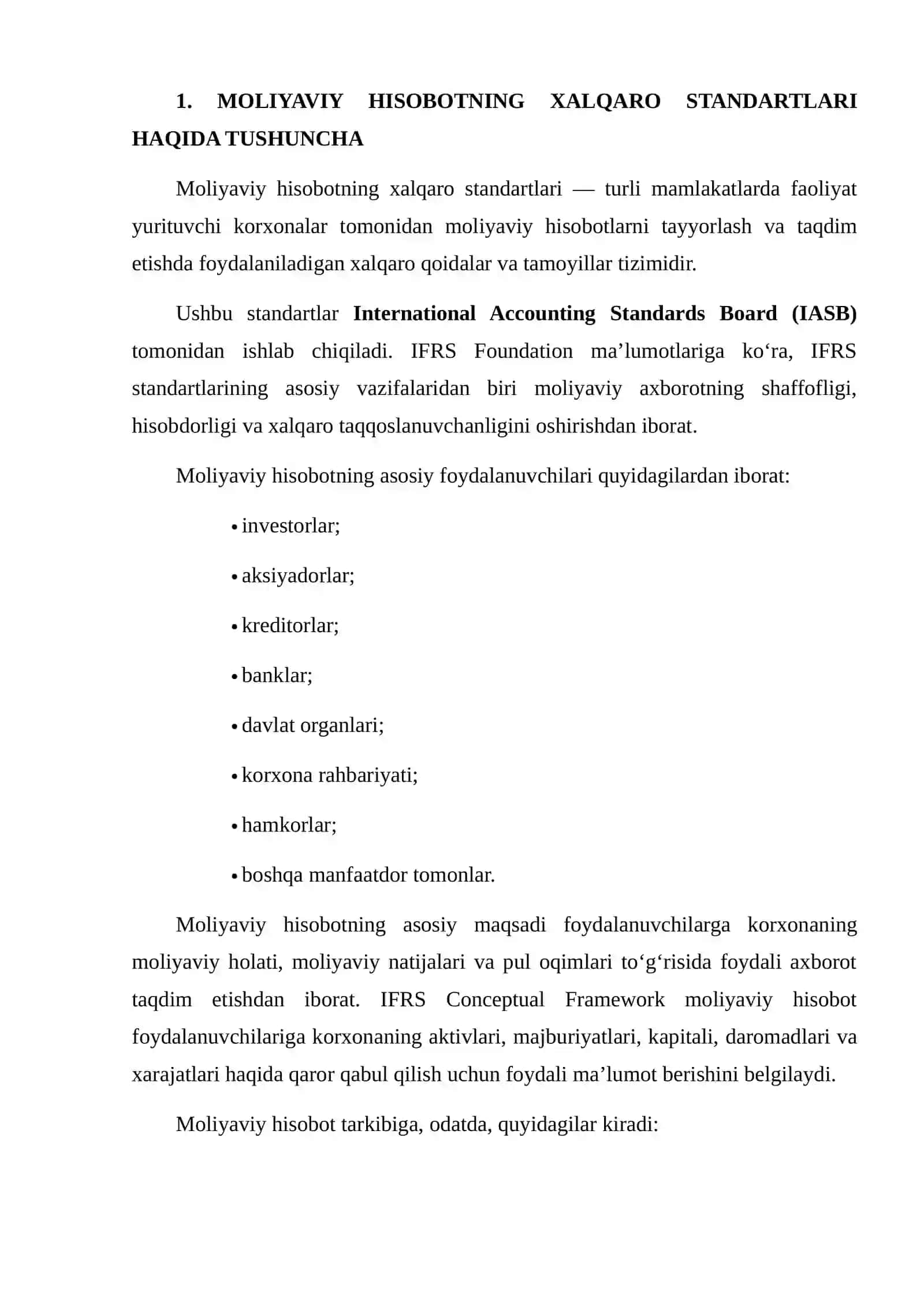 Moliyaviy Hisobot Va Auditning Xalqaro Standartlari O‘Zaro Aloqadorligi Va Bog‘liqli 4