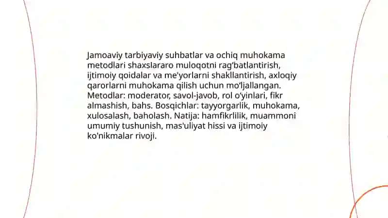 Shaxsga jamoaviy-tarbiyaviy ta'sir koʻrsatish usullari 4