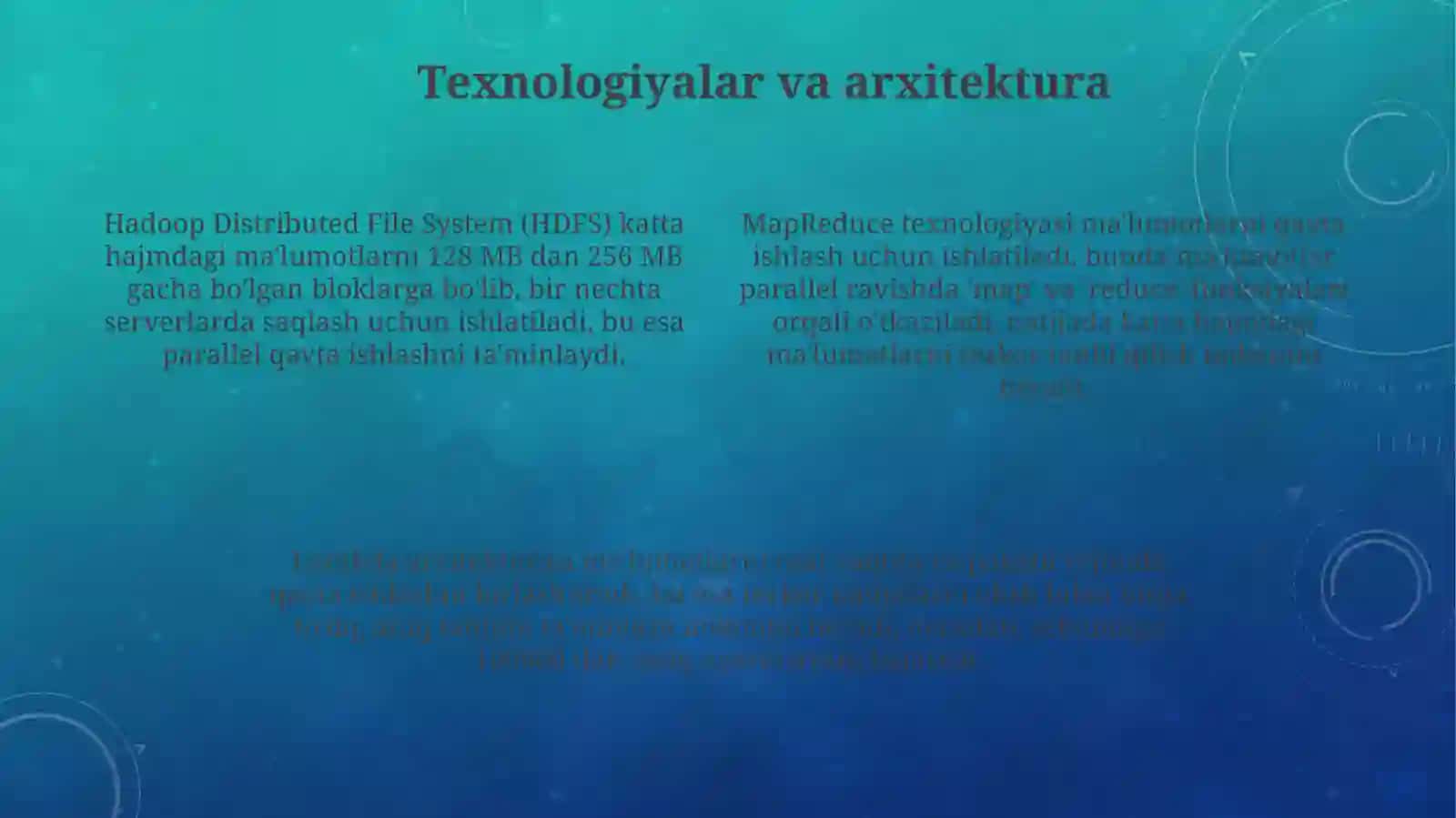 Katta ma'lumotlarni (Big Data) tahlil qilish texnologiyalari 4