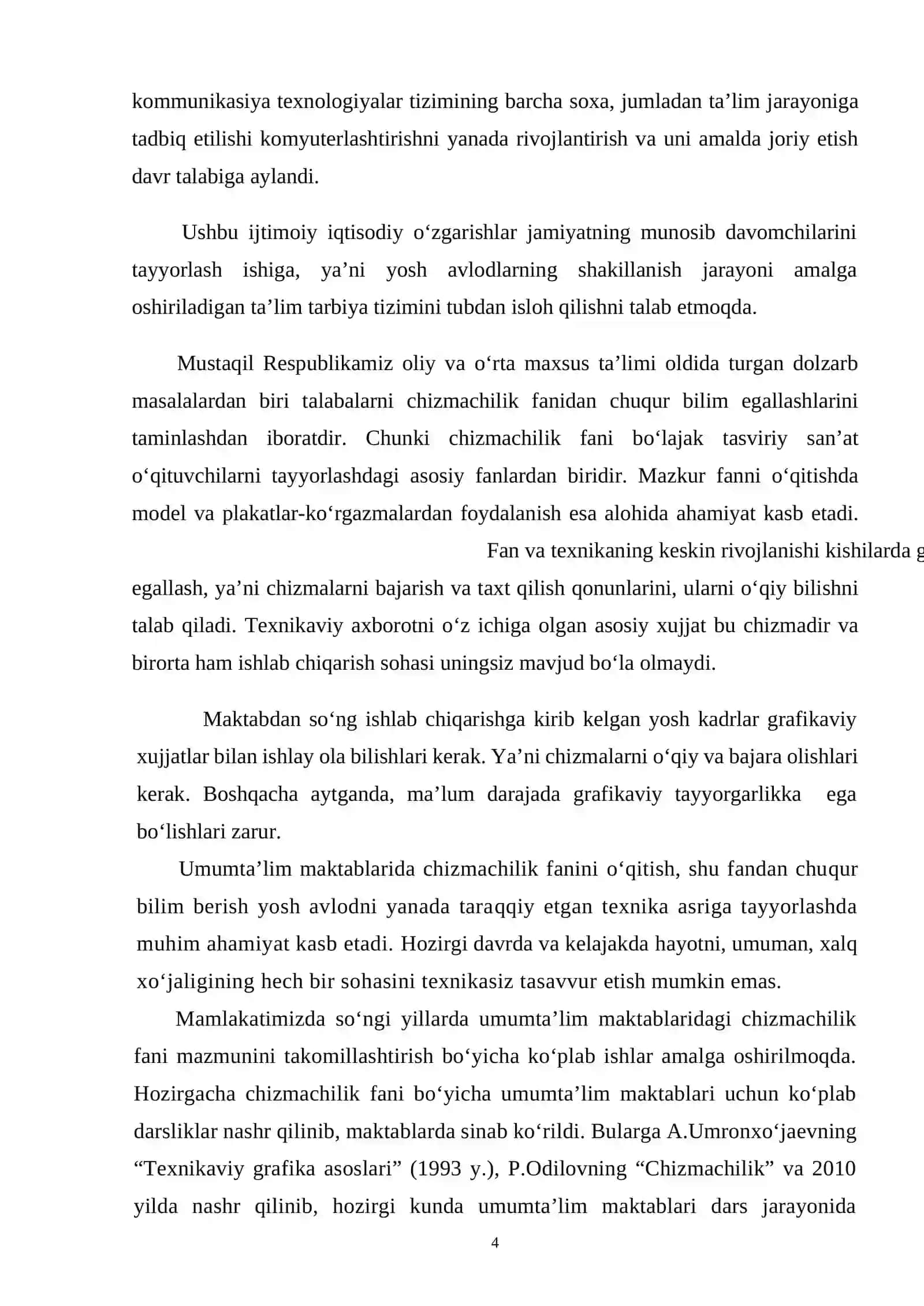 O‘QUVCHILARGA YIG‘ISH CHIZMALARIDA ARMATURALARNING AYRIM QISMLARINI TASVIRLASHNI O‘RGATISH 4