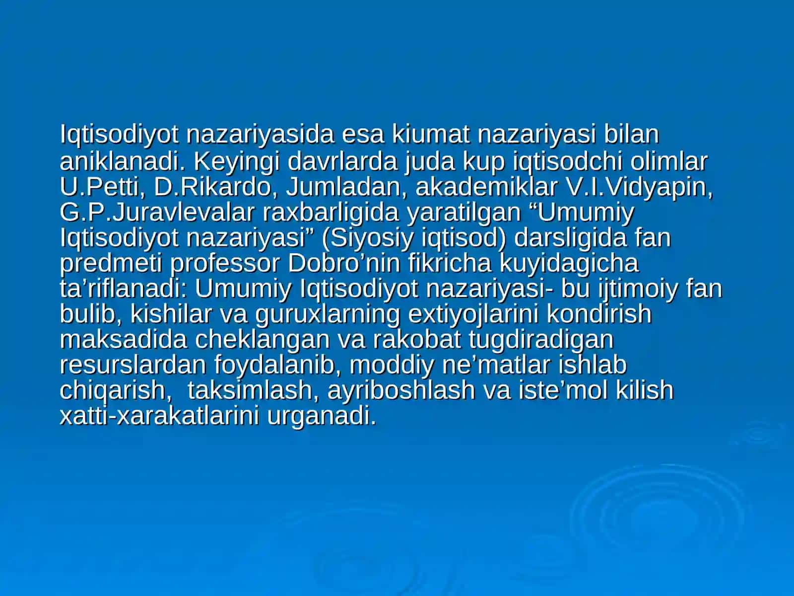 XV-XVIII asrlarda Merkantilizm va klassik iqtisodiy maktabning vujudga kelishi 4