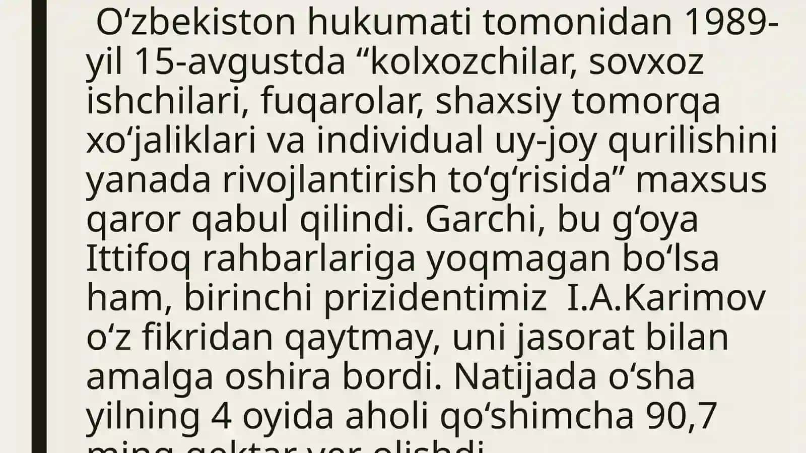 O‘zbekiston mustaqillik yo‘lida (1985-1989-yillar) 4