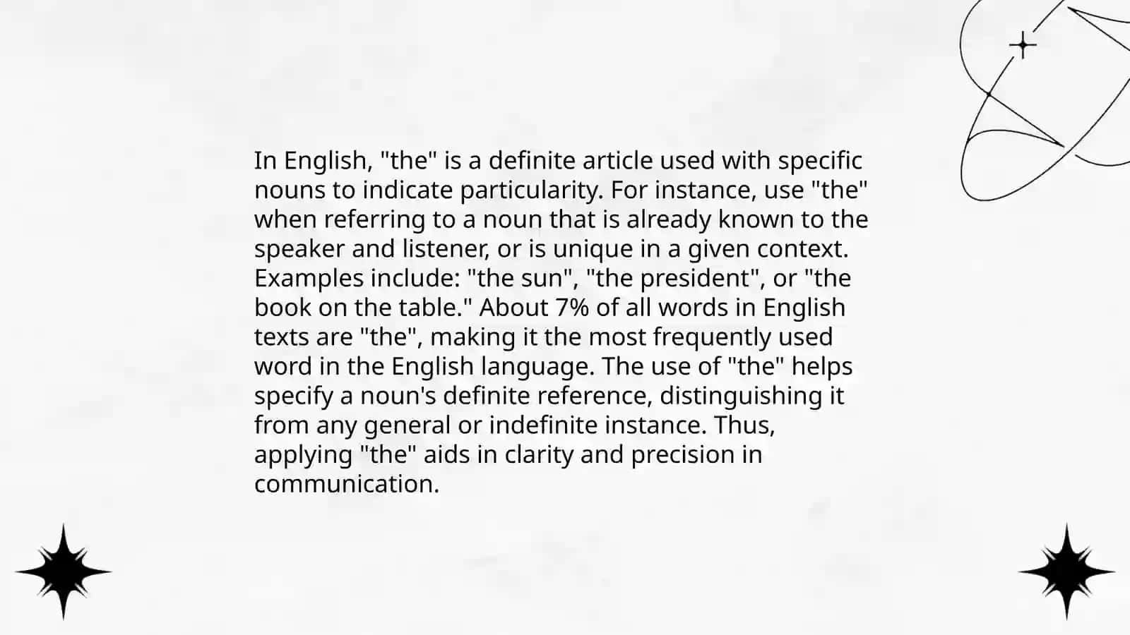 Definite and indefinite article 4