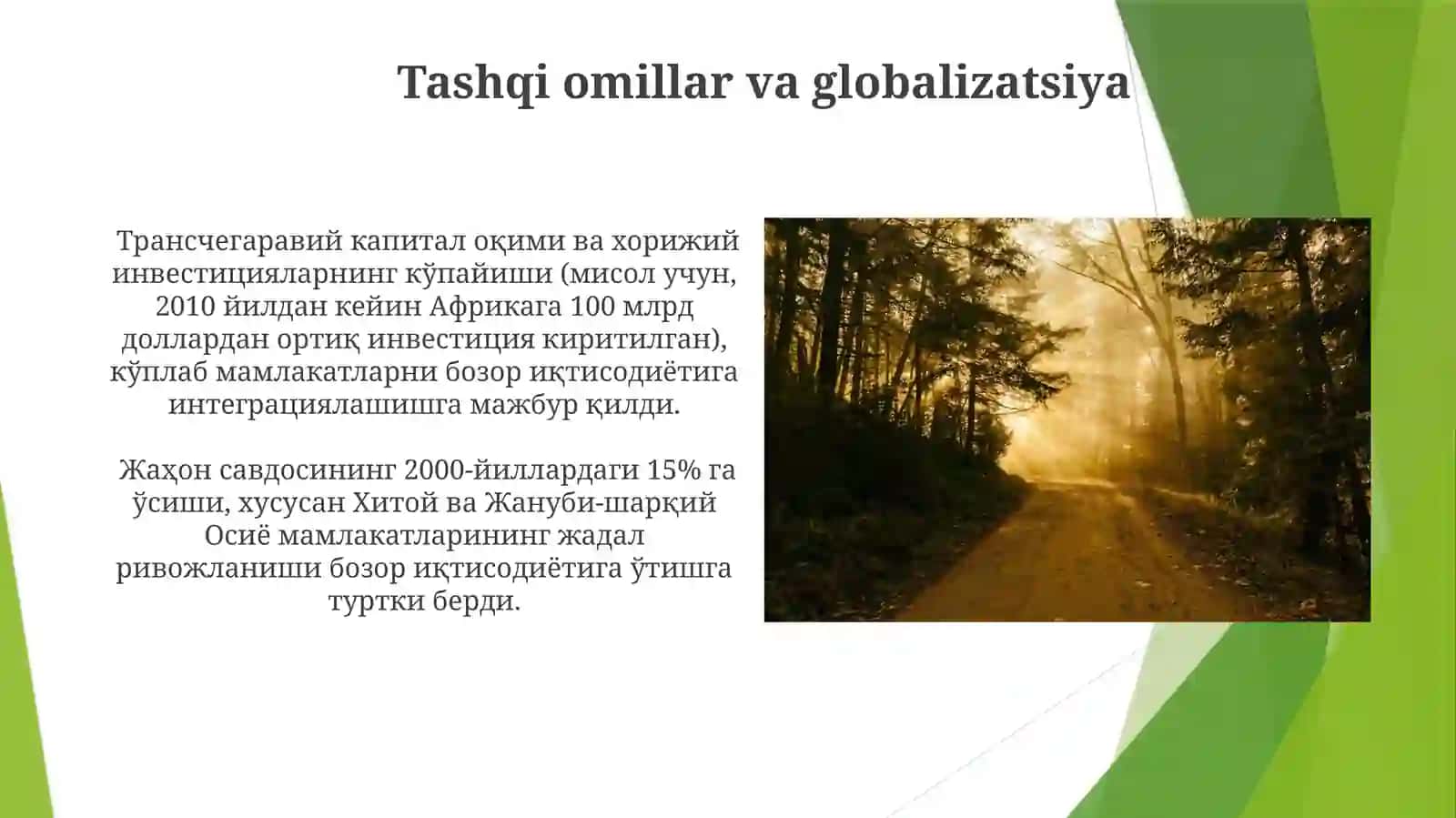 Bozor iqtisodiyotiga evolyutsion yo'lning sabablari 4