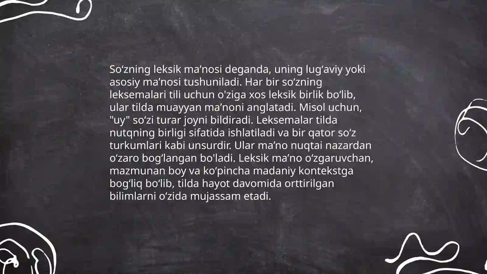 Oʻzbek tilining leksik semantik sathi 4
