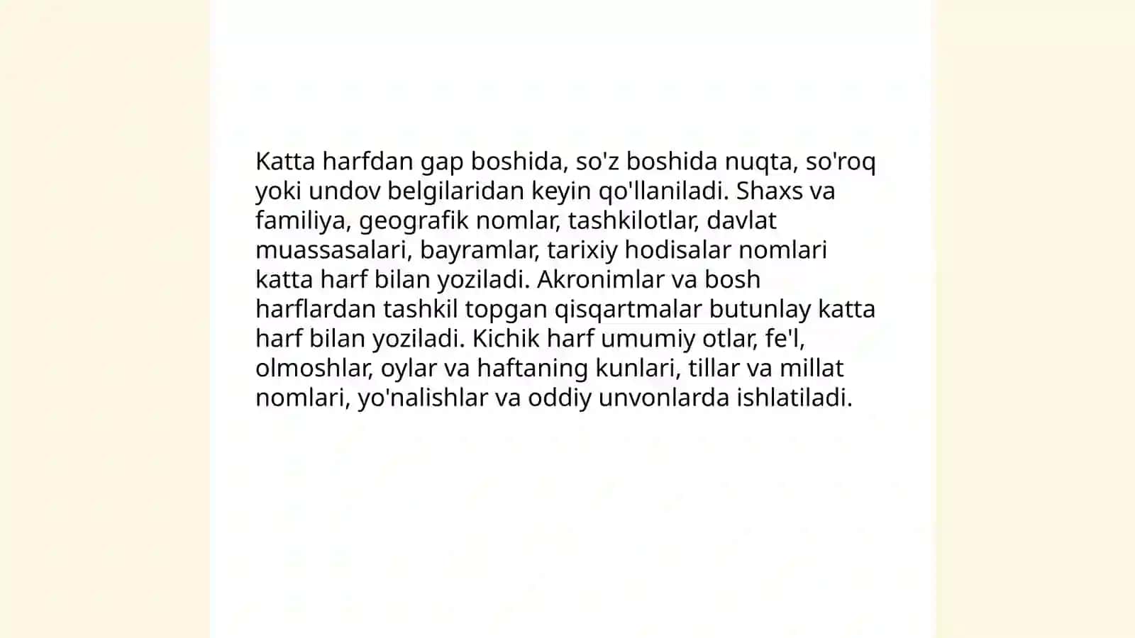 Oʻzbek tilining asosiy imlo qoidalarini oʻzlashtirish 4