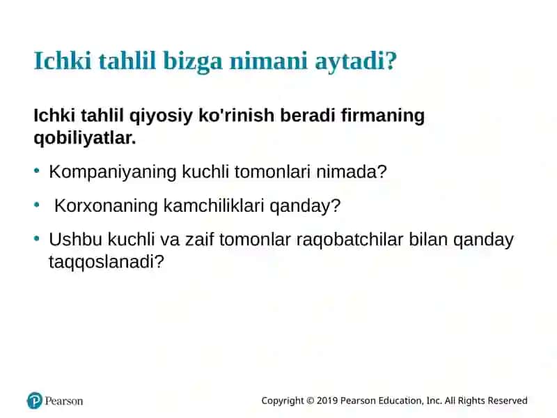 MAVZU. KOMPANIYА HOLATI TAHLILI 4