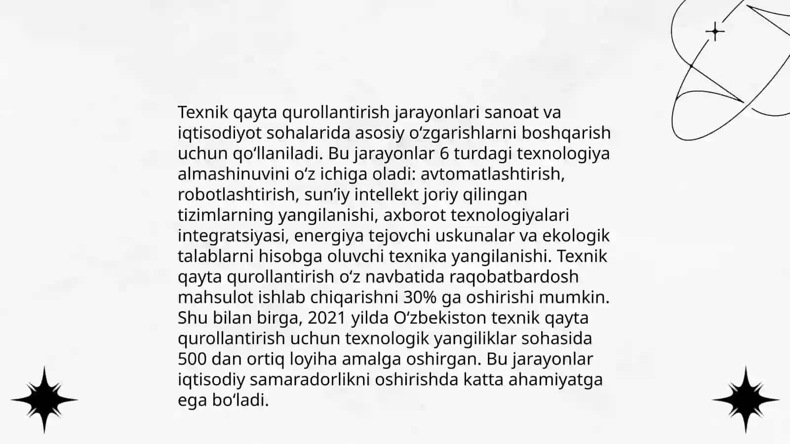 Korxonalarni modernizatsiyalash va texnik qayta qurollantirishning samaradorligi 4