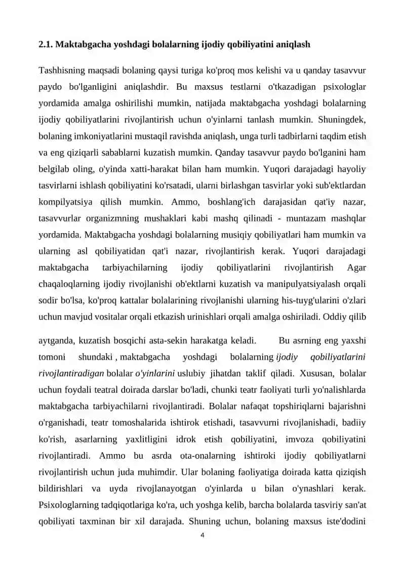 Maktabgacha yoshdagi bolalar ijodkorligini shakllantirishda mehnat faoliyatidan foydalanish metodikasi 4