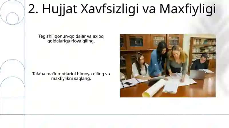 Boʻlajak oʻqituvchilarning oʻquv meʼyoriy hujjatlari bilan ish yuritishi 4