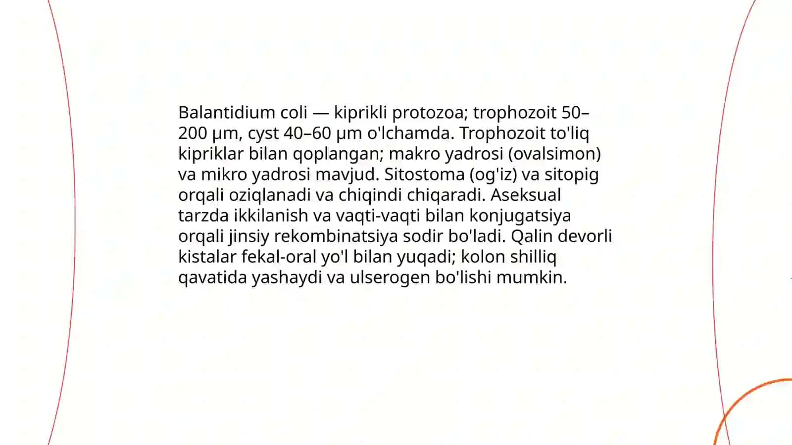 Kipriklilar (Ciliophora) parazitlari va ularning keltirishi 4