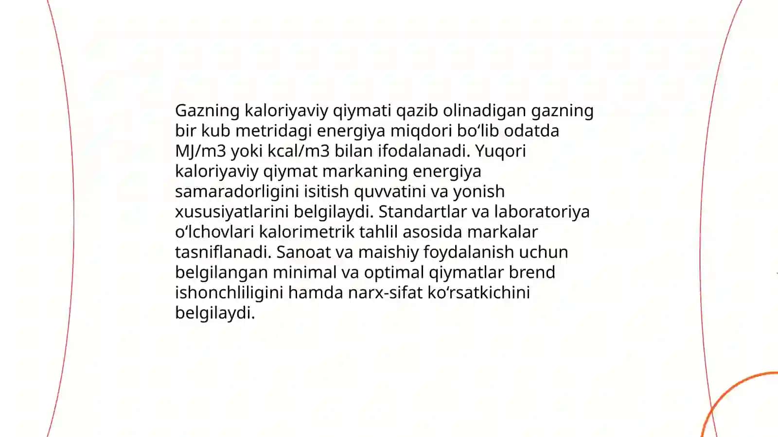 Gaz markasini aniqlashda ishlatiladigan asosiy texnik ko'rsatkichlar 4