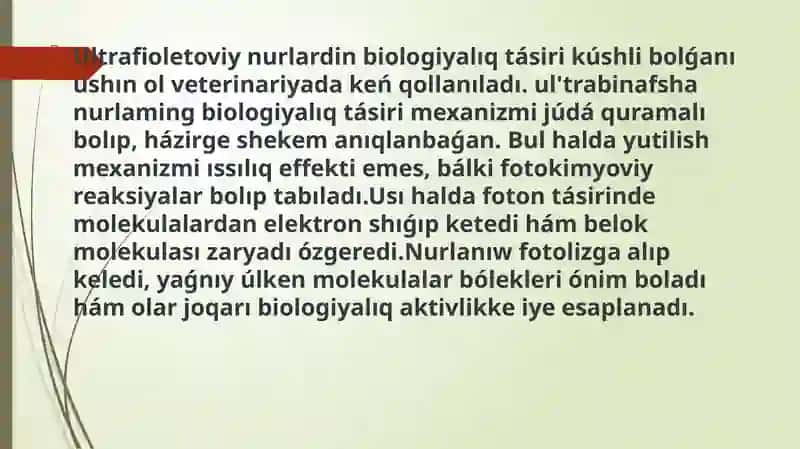 Infraqizil hàm ultrabinafsha nurlar 4