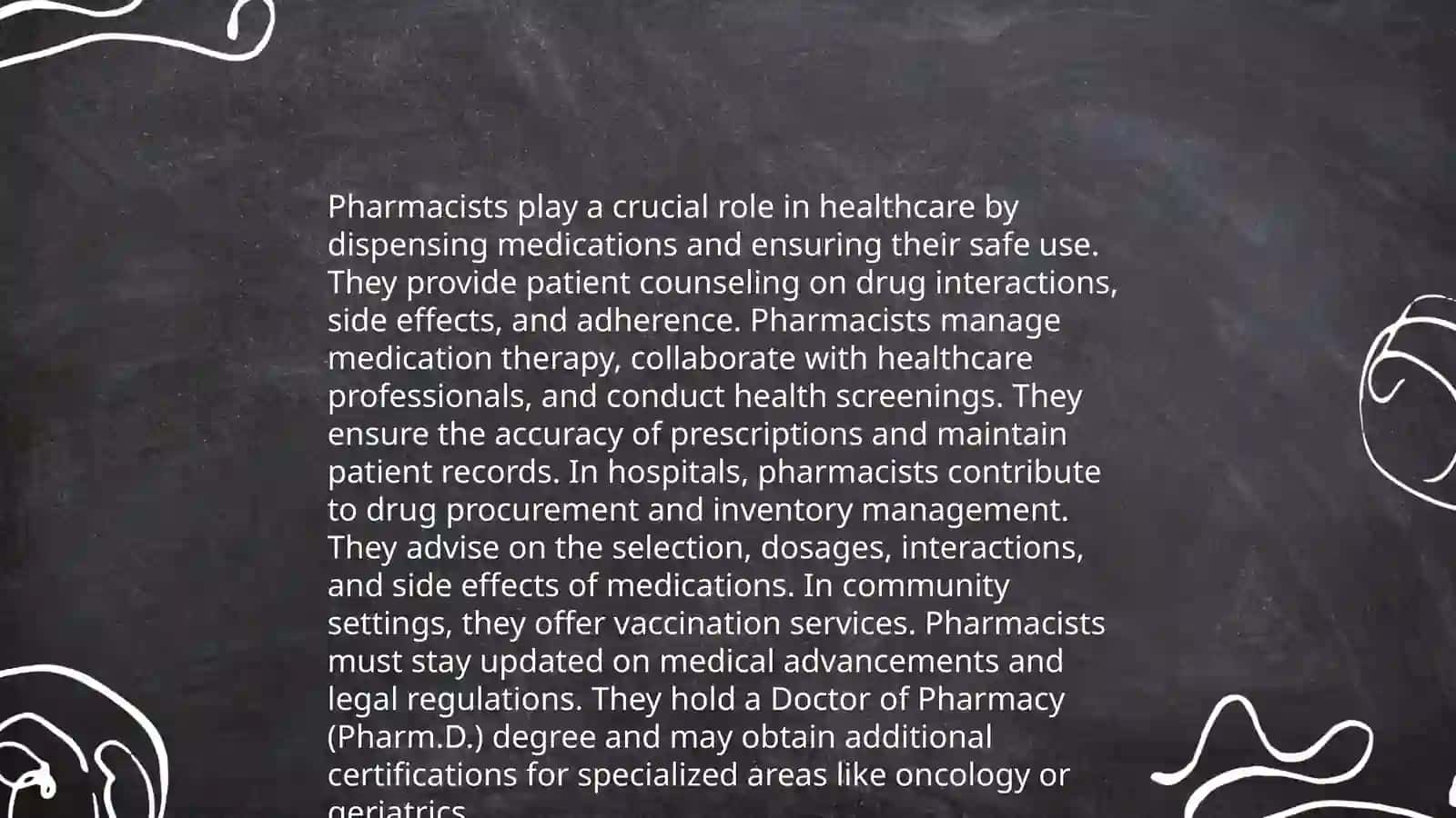 Pharmacist profession overview 4
