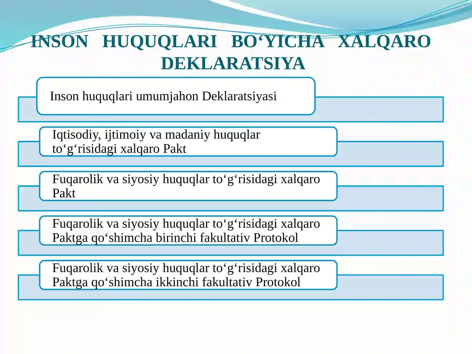 INSON HUQUQLARI UMUMJAHON DEKLARATSIYASI 4