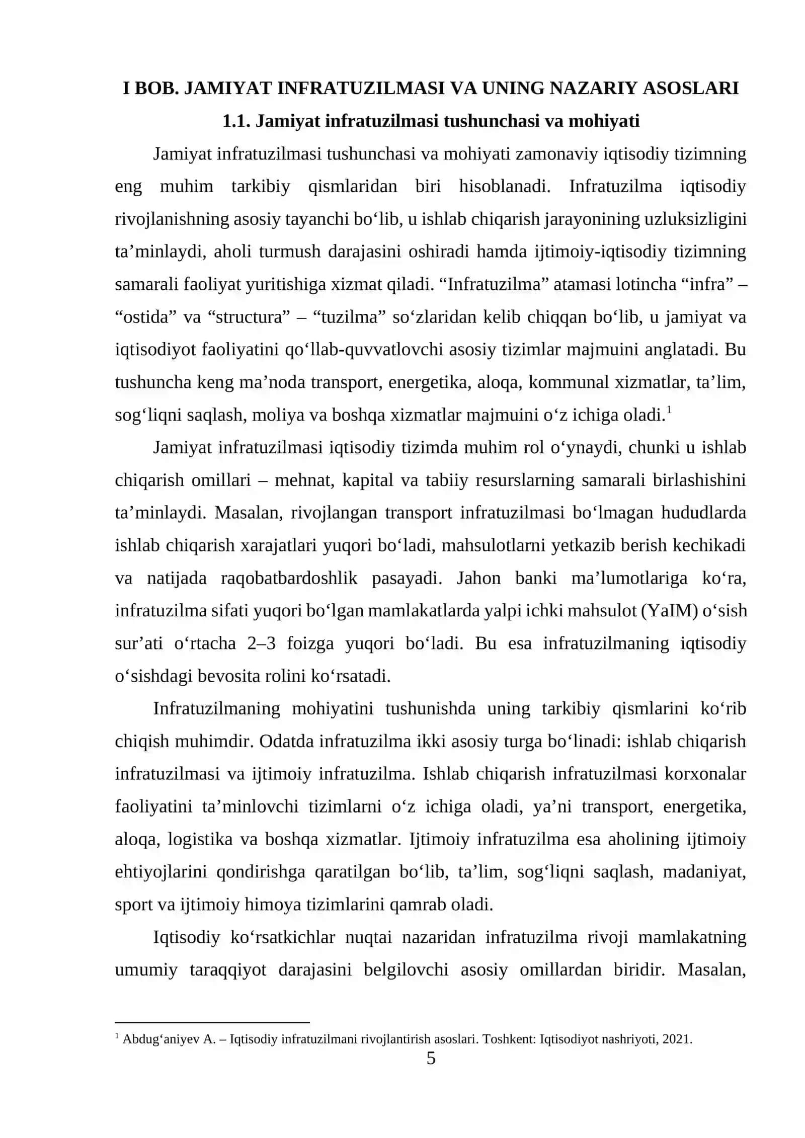 Jamiyatning infratuzilma faoliyatini  tartibga solish 4