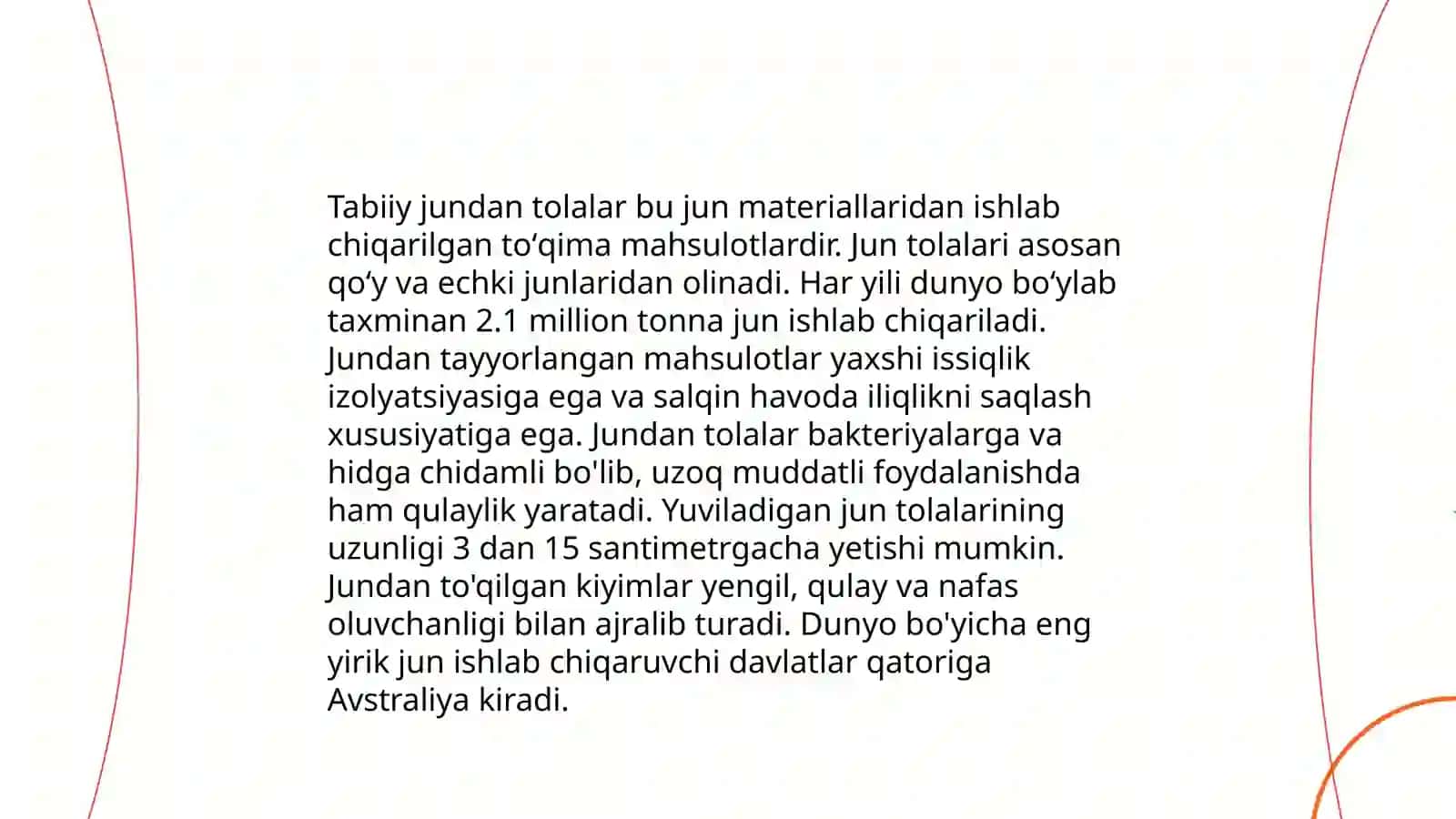 Tabiiy va kimyoviy tolalar 4
